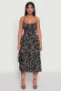 Ditsy Floral Tiered Sundress with Tie Front Keyhole sold by Rainbow