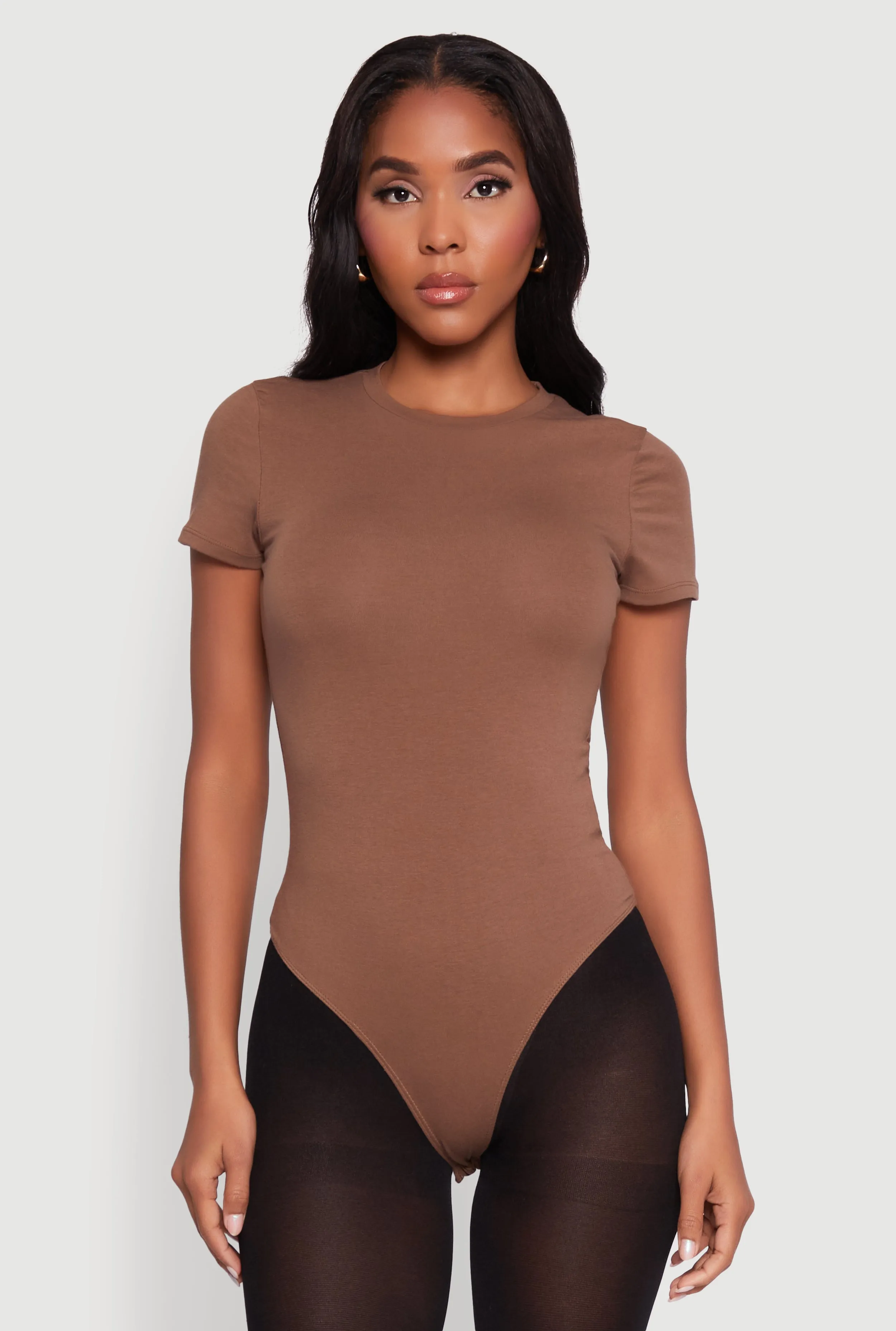 Crew Neck Short Sleeve Bodysuit sold by Rainbow product image thumbnail 2