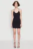 Seamless Rib Knit Scoop Neck Racerback Cami Dress sold by Rainbow