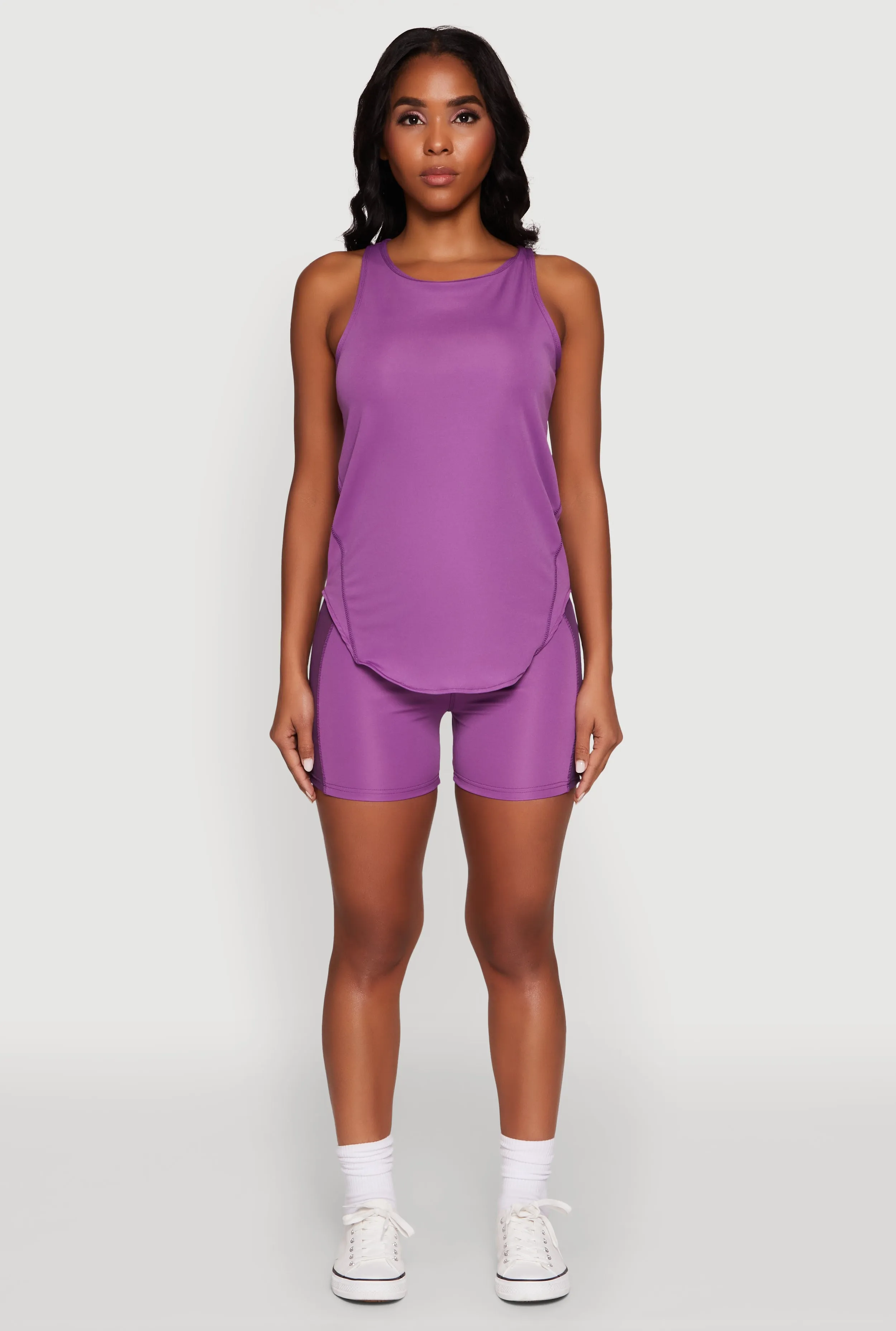 Stylish Mesh Detail High Waisted Bike Shorts sold by Rainbow product image thumbnail 2