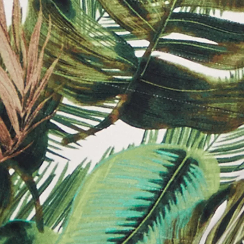 Plus Size Short Sleeve Leaf Print Shirt Dress sold by Rainbow product image thumbnail 4