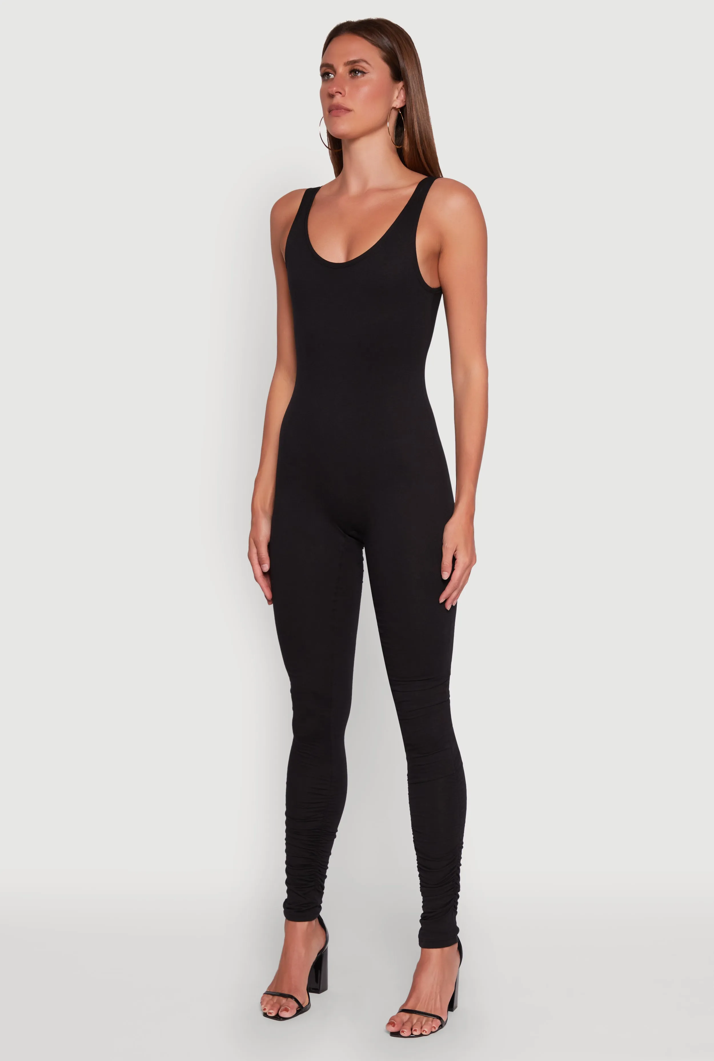 Stylish Scoop Neck Stacked Detail Catsuit sold by Rainbow product image thumbnail 3