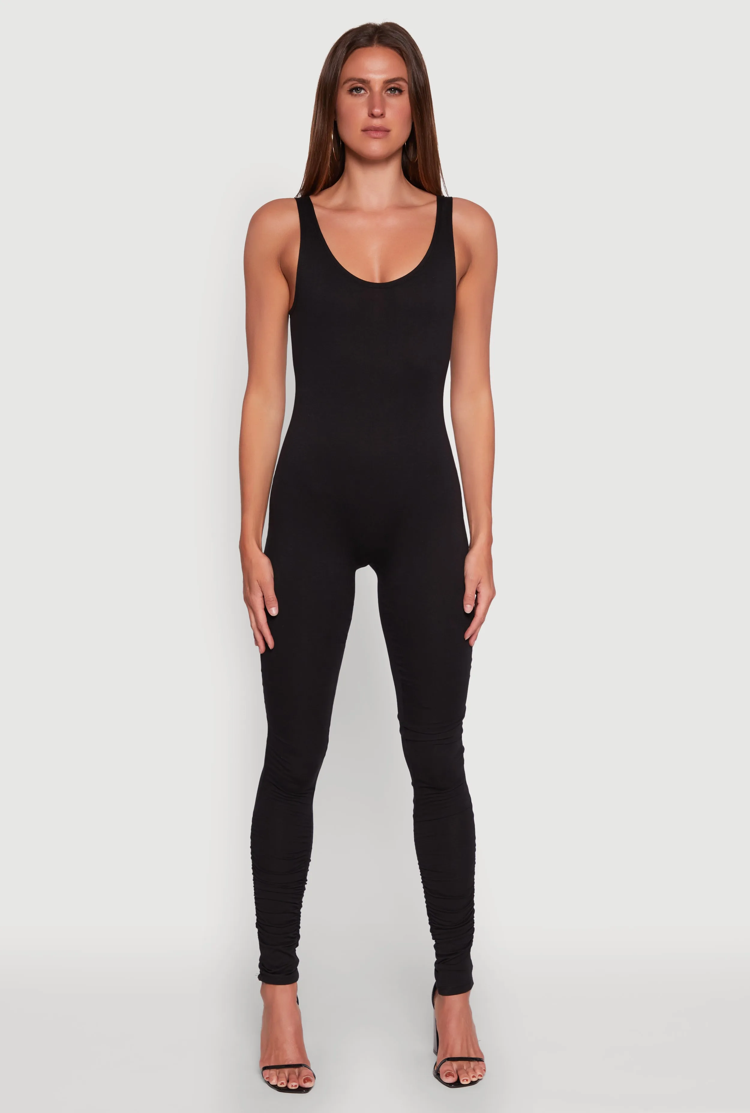 Stylish Scoop Neck Stacked Detail Catsuit sold by Rainbow product image thumbnail 2