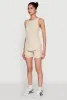 Stylish Mesh Detail High Neck Sleeveless Tank Top sold by Rainbow