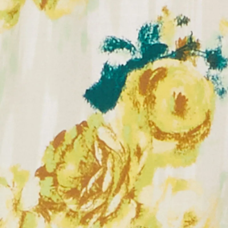 Floral Print Tiered Shirt Dress with Flounce Sleeves sold by Rainbow product image thumbnail 4