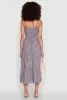 Ditsy Floral Tiered Sundress with Tie Front Keyhole sold by Rainbow
