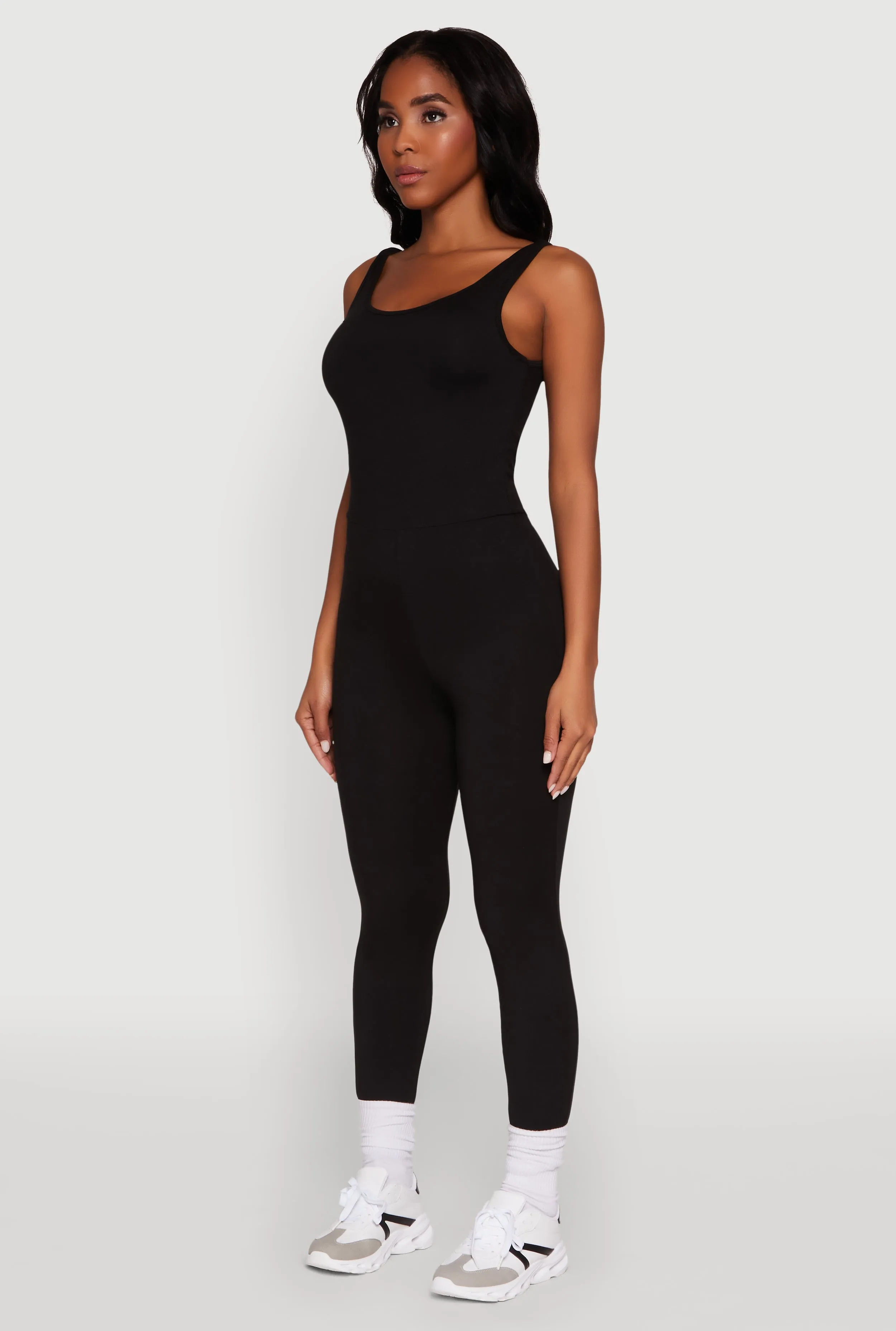 Trendy Sleeveless Crew Neck Skinny Leg Jumpsuit sold by Rainbow product image thumbnail 3