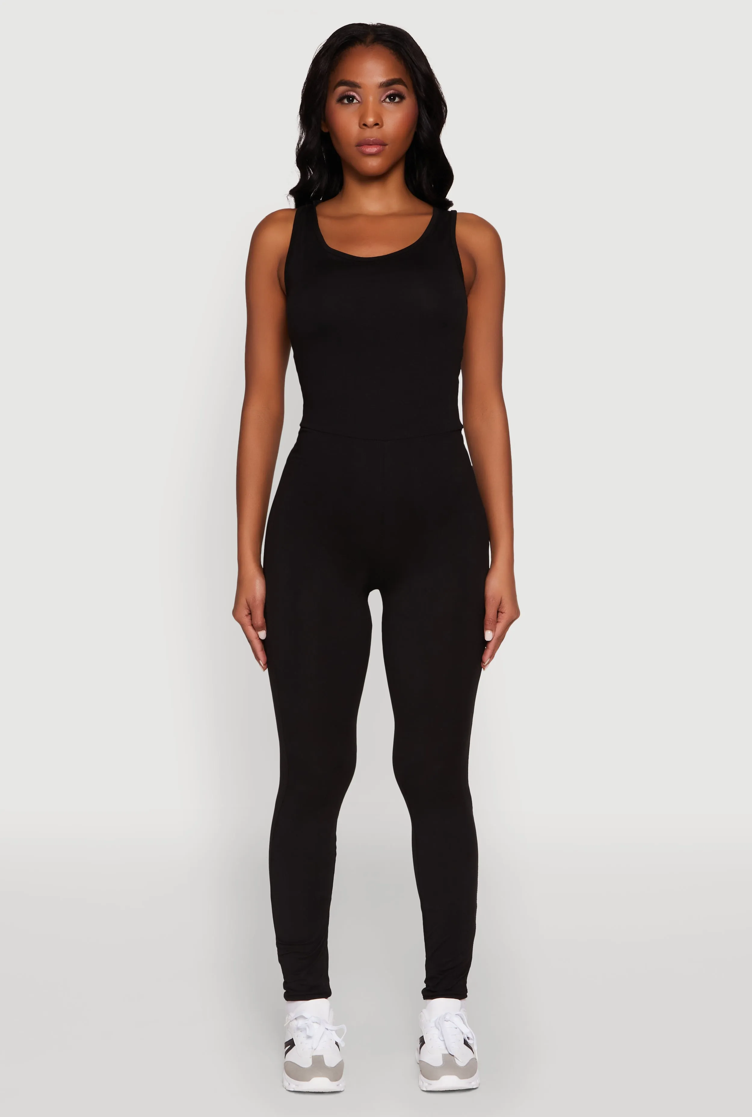 Trendy Sleeveless Crew Neck Skinny Leg Jumpsuit sold by Rainbow product image thumbnail 2