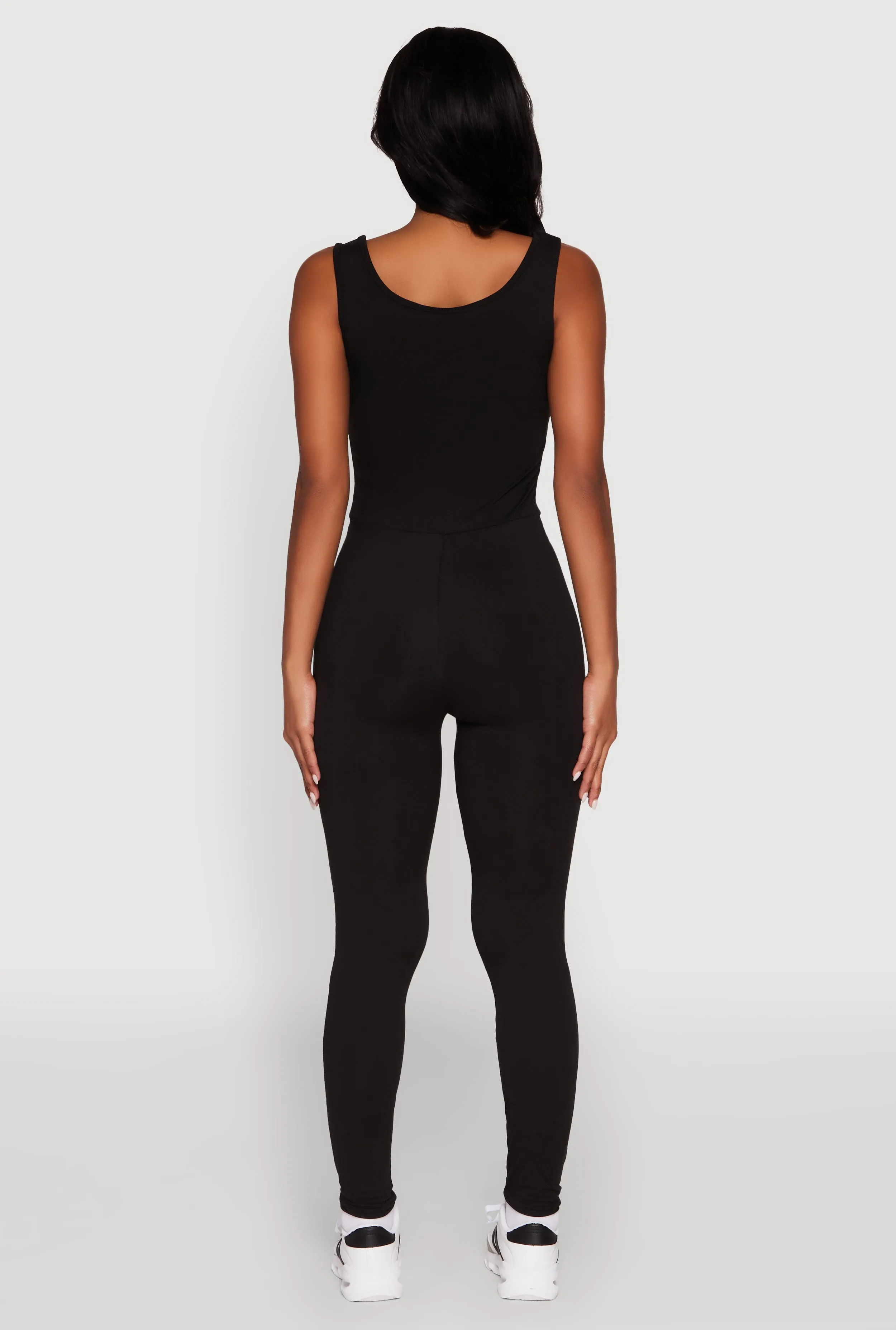 Trendy Sleeveless Crew Neck Skinny Leg Jumpsuit sold by Rainbow product image thumbnail 5