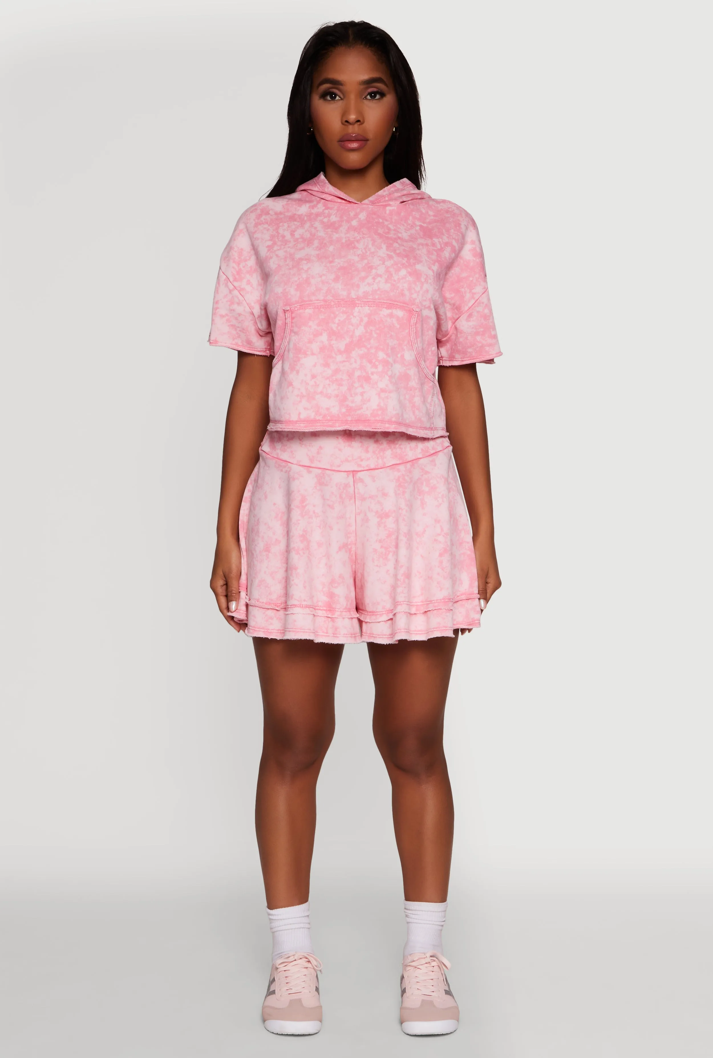 Trendy Mineral Wash Oversized Hooded Sweatshirt sold by Rainbow product image thumbnail 3