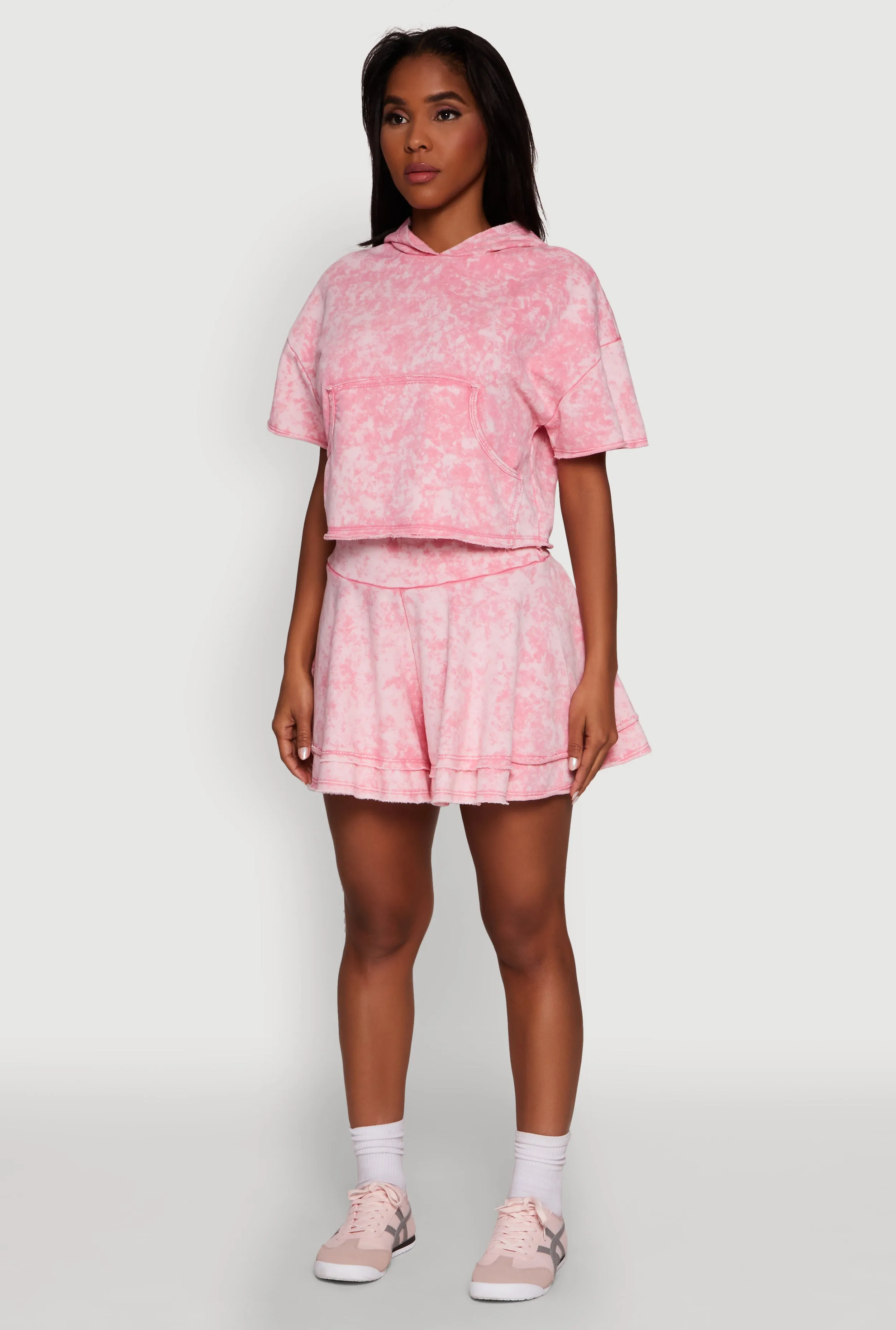 Trendy Mineral Wash Oversized Hooded Sweatshirt sold by Rainbow product image thumbnail 5