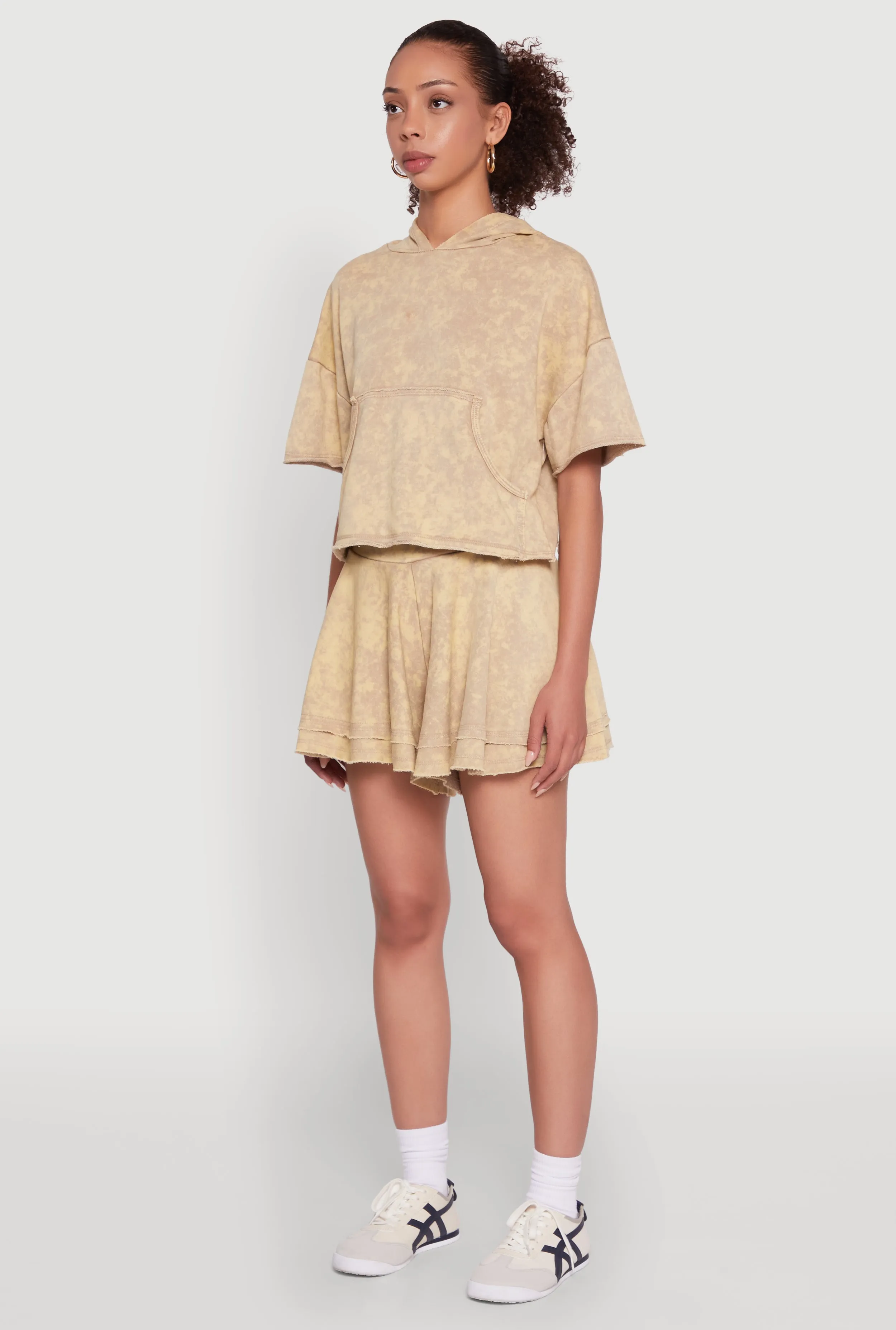 Trendy Mineral Wash Oversized Hooded Sweatshirt sold by Rainbow product image thumbnail 5