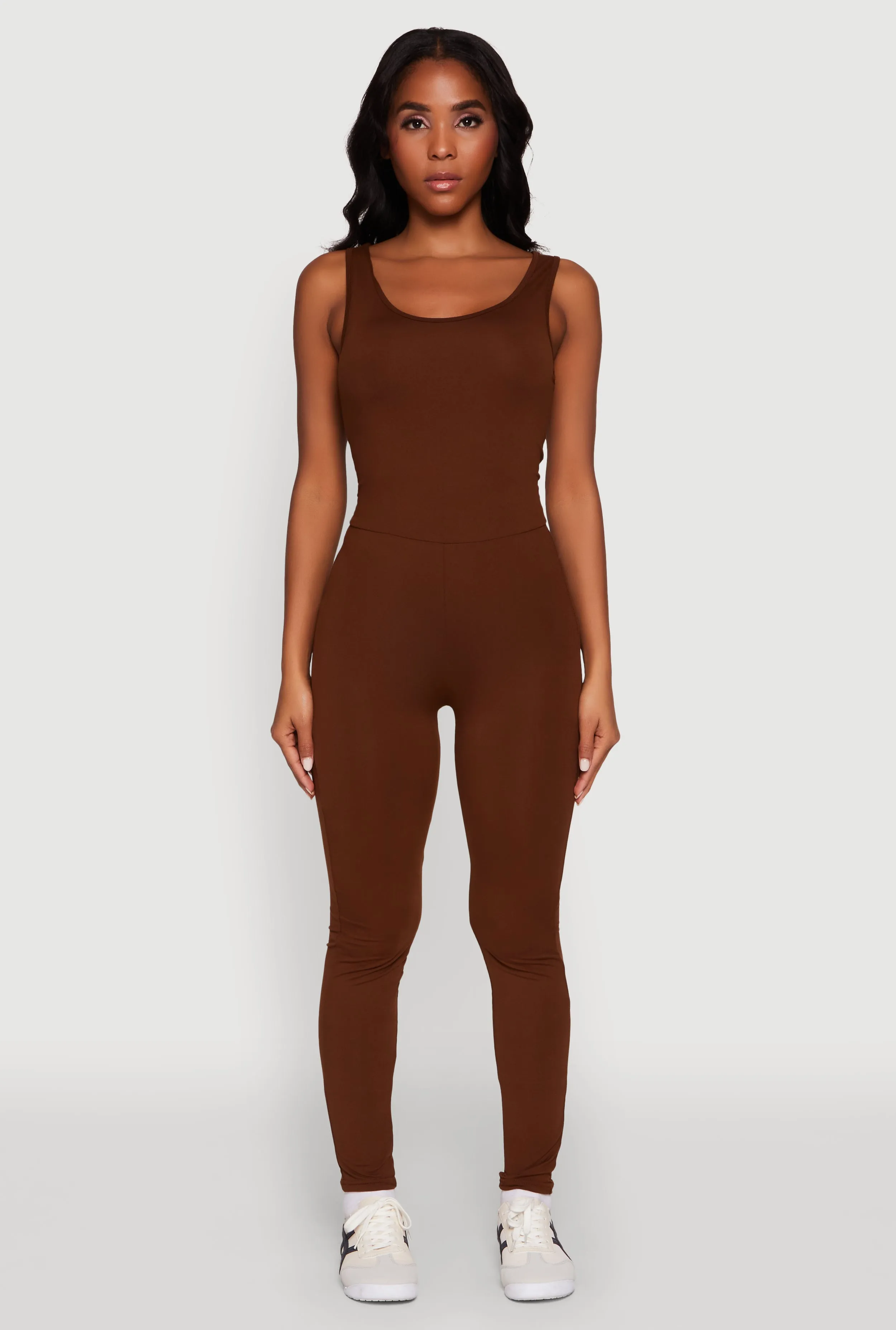 Trendy Sleeveless Crew Neck Skinny Leg Jumpsuit sold by Rainbow product image thumbnail 2