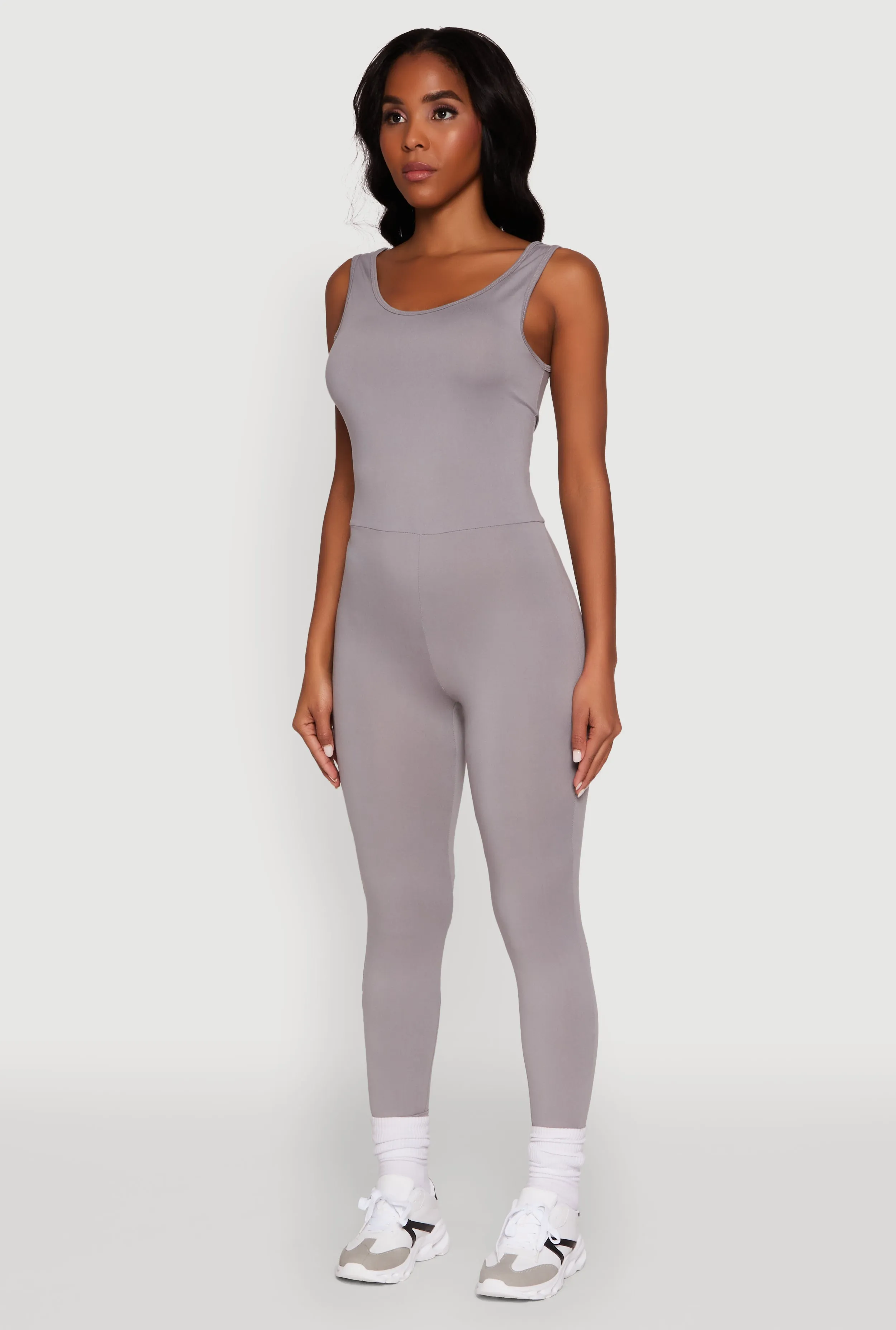 Trendy Sleeveless Crew Neck Skinny Leg Jumpsuit sold by Rainbow product image thumbnail 3