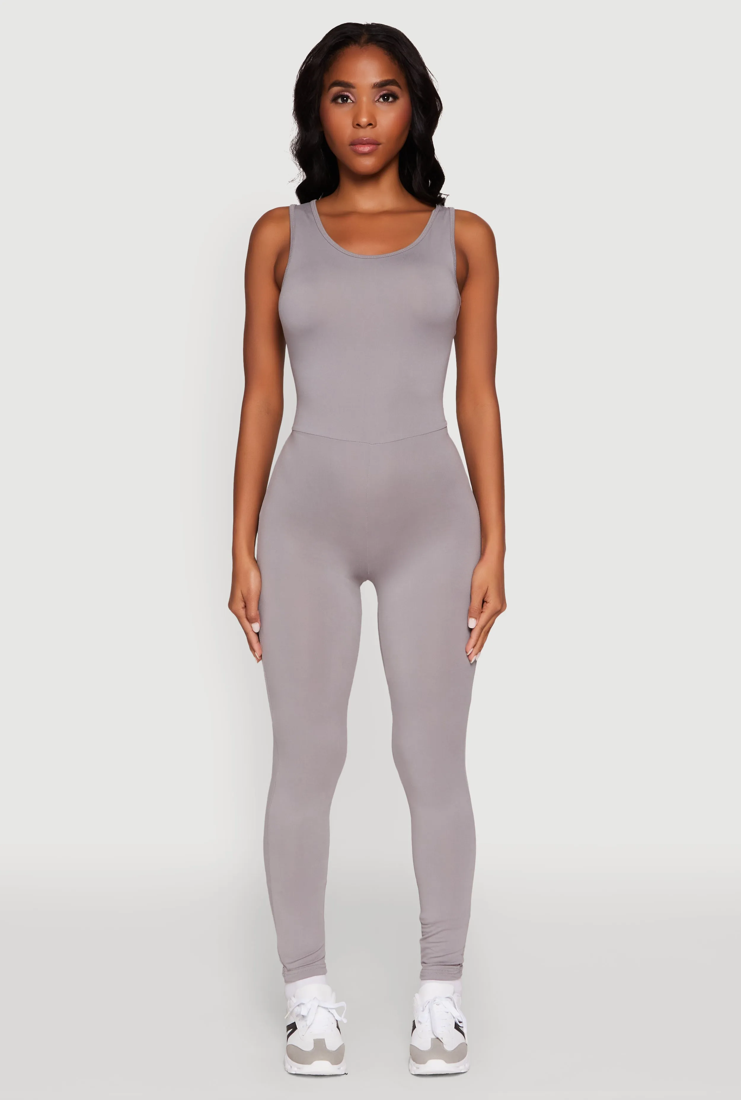 Trendy Sleeveless Crew Neck Skinny Leg Jumpsuit sold by Rainbow product image thumbnail 2