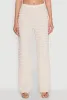 Mesh Lettuce Edge Ruffle Casual Straight Pants sold by Rainbow