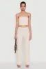 Mesh Lettuce Edge Ruffle Casual Straight Pants sold by Rainbow