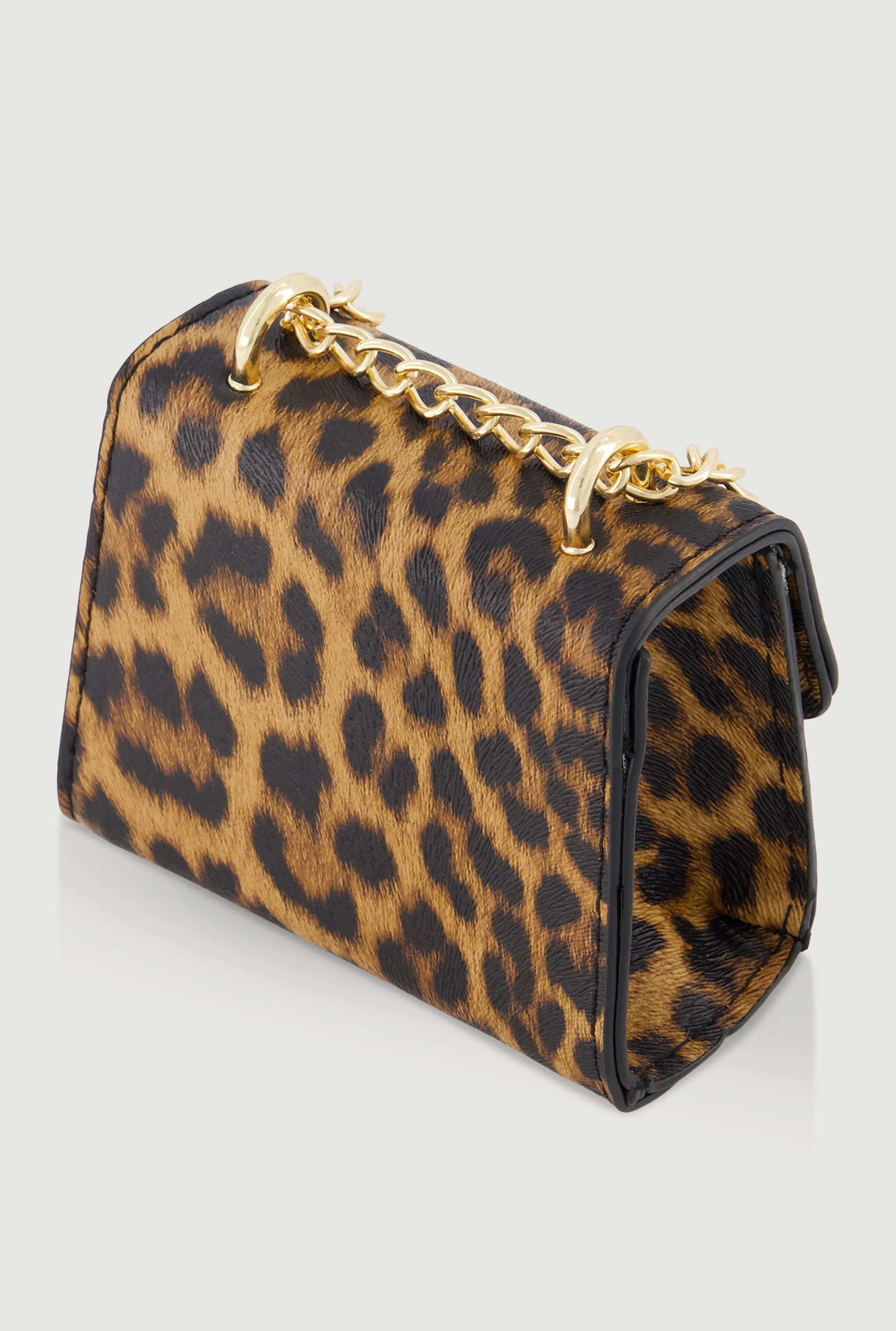 Chic Leopard Print Faux Leather Crossbody Bag with Removable Strap sold by Rainbow product image thumbnail 3