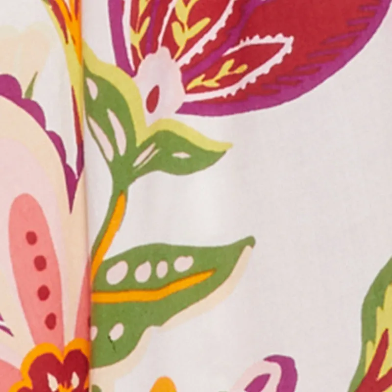 Plus Size Floral Sleeveless Sundress with Square Neck and Sharkbite Hem sold by Rainbow product image thumbnail 4