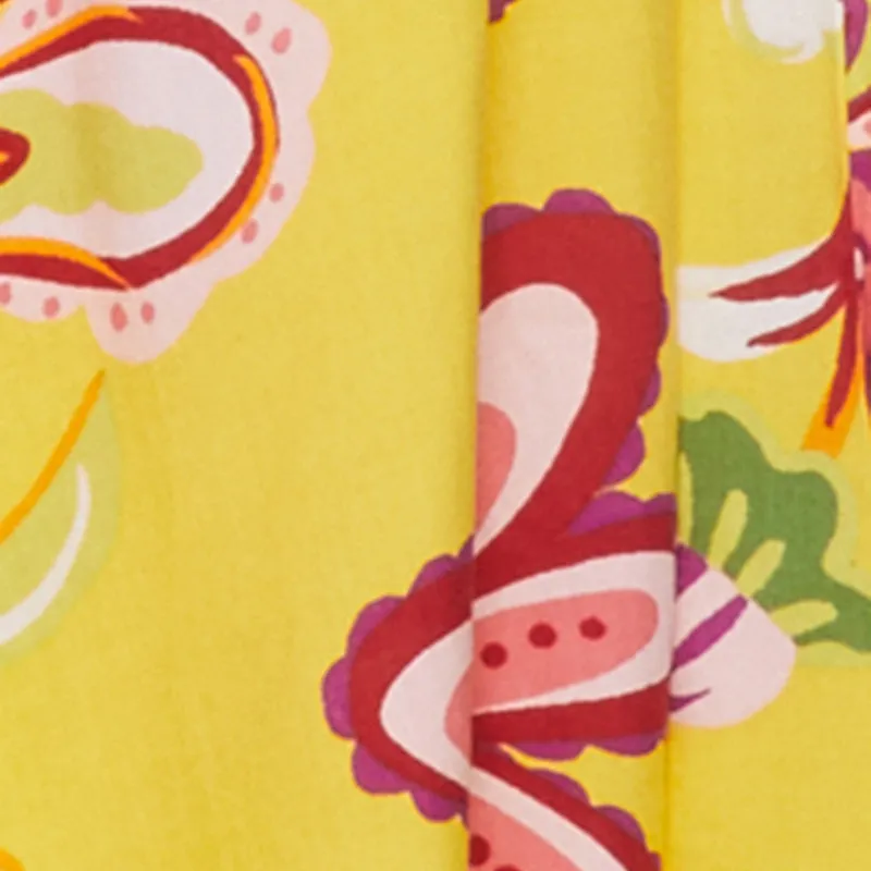 Plus Size Floral Sleeveless Sundress with Square Neck and Sharkbite Hem sold by Rainbow product image thumbnail 4