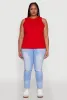 Plus Size Seamless Textured Knit Tank Top sold by Rainbow