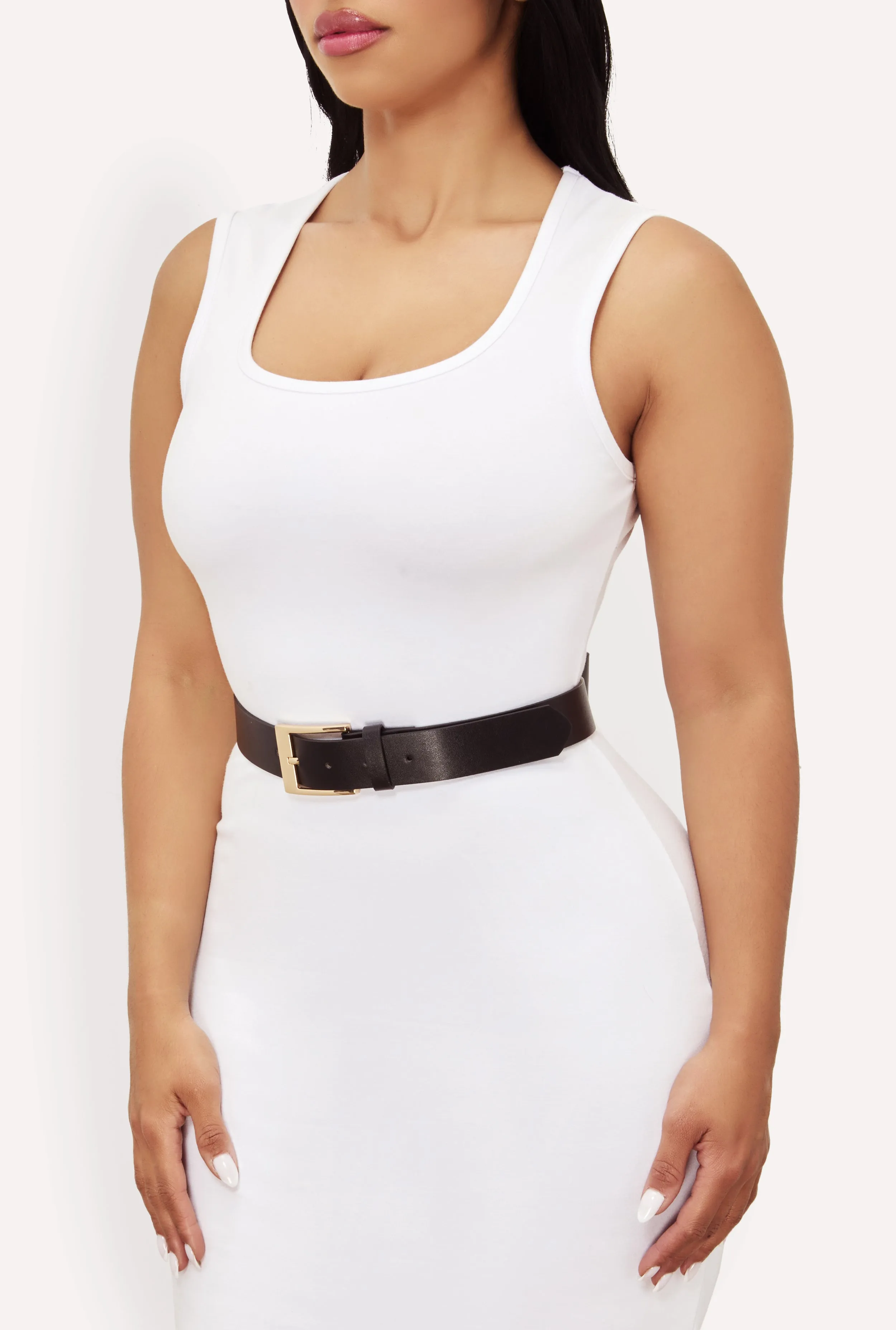 Metallic Buckle Faux Leather Belts 2 Pack sold by Rainbow product image thumbnail 3