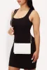 Chic Metallic Faux Leather Fold Over Clutch with Removable Straps sold by Rainbow