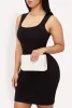 Chic Metallic Faux Leather Fold Over Clutch with Removable Straps sold by Rainbow