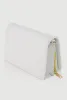 Chic Metallic Faux Leather Fold Over Clutch with Removable Straps sold by Rainbow