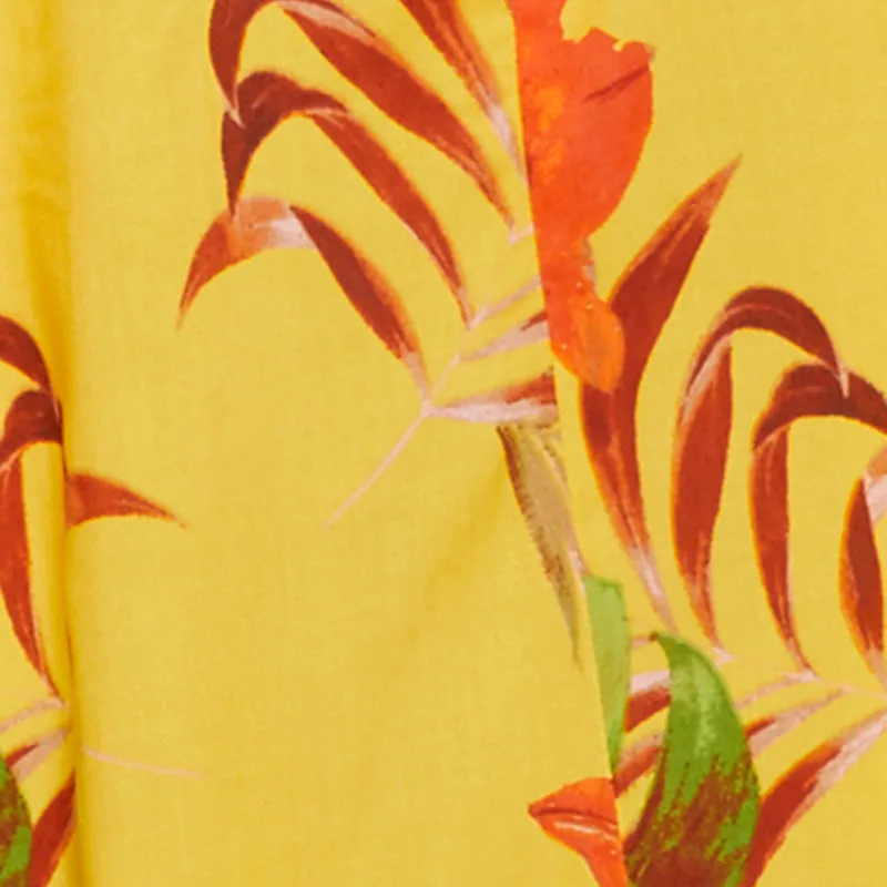 Plus Size Tropical Floral Sleeveless Sundress with Sharkbite Hem sold by Rainbow product image thumbnail 4