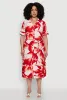 Plus Size Floral Print Shirt Dress with Tie Waist Belt sold by Rainbow