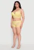 Plus Size Floral Lace Plunge Longline Bra sold by Rainbow