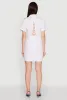 Lace Up Back Button Front Cut Out Mini Dress sold by Rainbow
