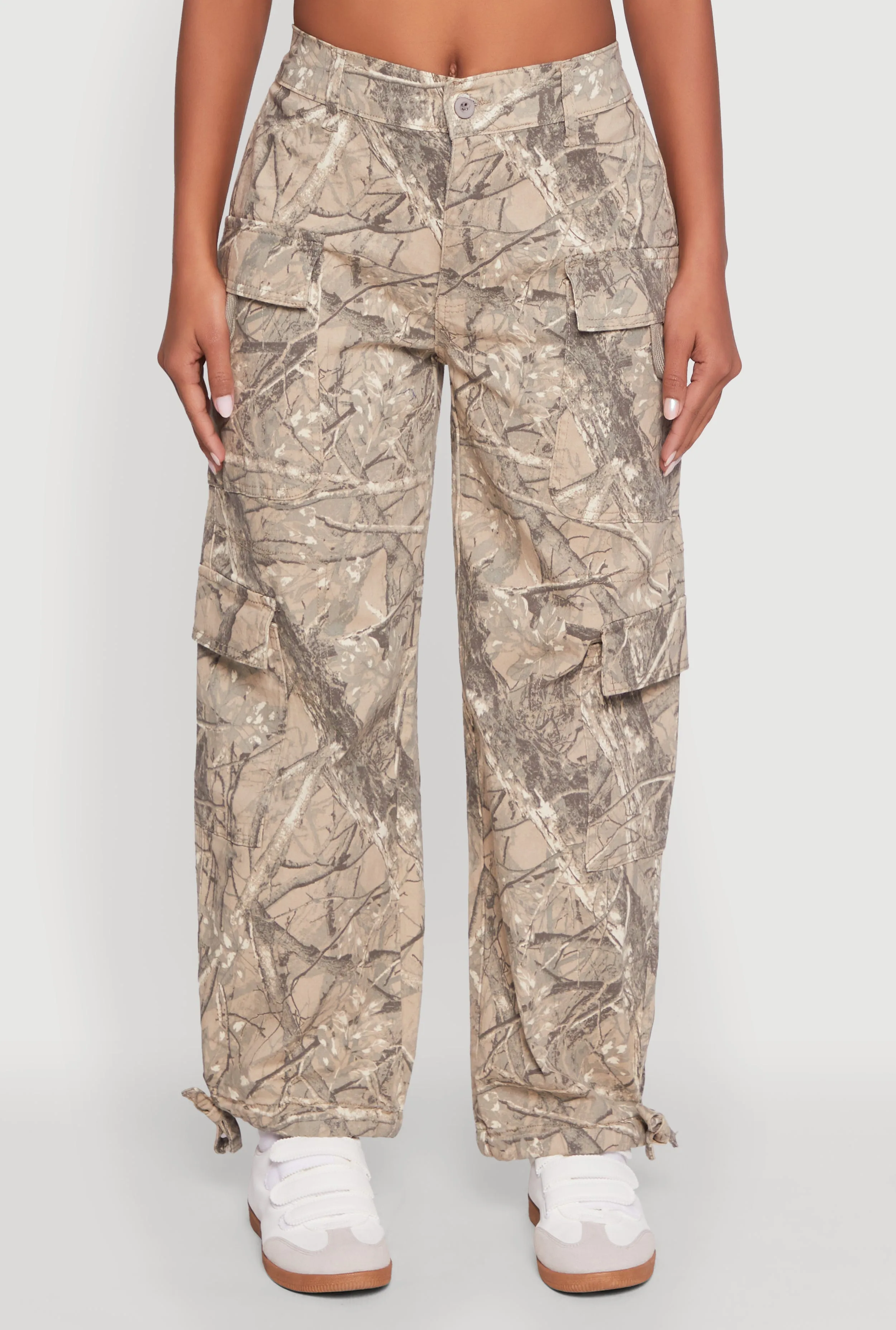 Almost Famous Hunter Camo High Waisted Cargo Joggers sold by Rainbow product image thumbnail 5