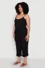 Plus Size Sleeveless Cargo Jumpsuit with Rolled Cuffs sold by Rainbow