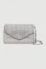 Rhinestone Envelope Clutch Bag with Removable Chain Strap sold by Rainbow