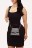 Stylish Metallic Studded Faux Leather Top Handle Crossbody Bag sold by Rainbow
