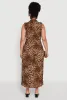 Plus Size Chic Sleeveless Shirt Dress with Tie Waist Belt sold by Rainbow