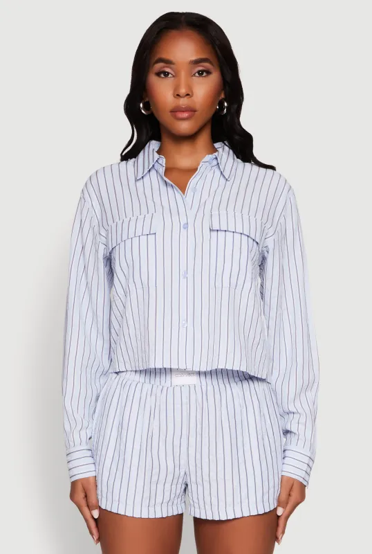 Iris Classic Fit Textured Knit Shirt with Flap Pocket sold by Rainbow