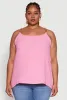 Plus Size Crepe Knit Cami with Chain Strap and Scoop Neck sold by Rainbow