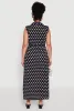 Plus Size Chic Sleeveless Shirt Dress with Tie Waist Belt sold by Rainbow