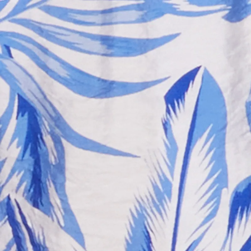 Crepe Knit Tropical Floral Tie Front Crop Top sold by Rainbow product image thumbnail 4