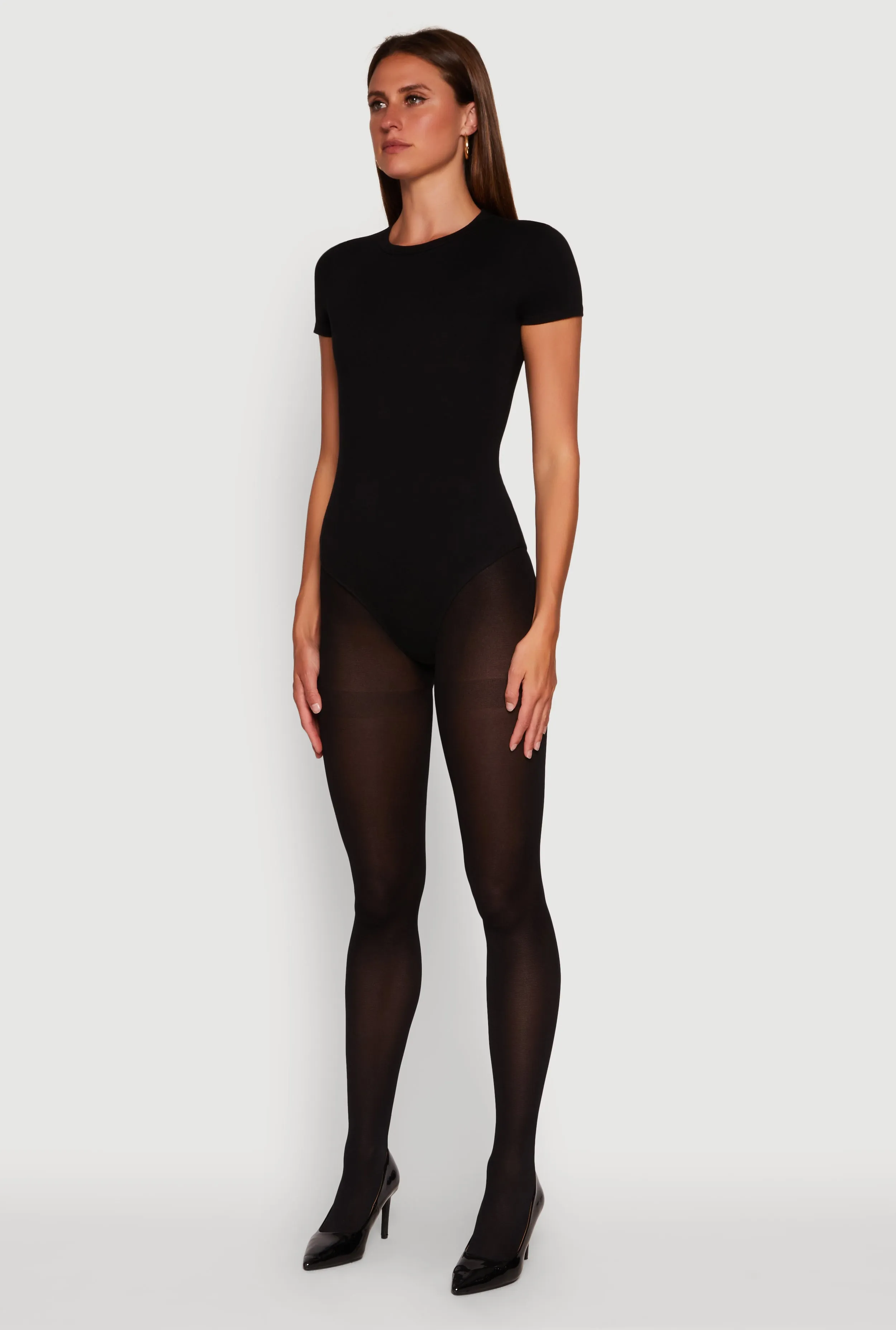 Crew Neck Short Sleeve Bodysuit sold by Rainbow product image thumbnail 5