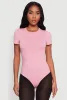 Crew Neck Short Sleeve Bodysuit sold by Rainbow