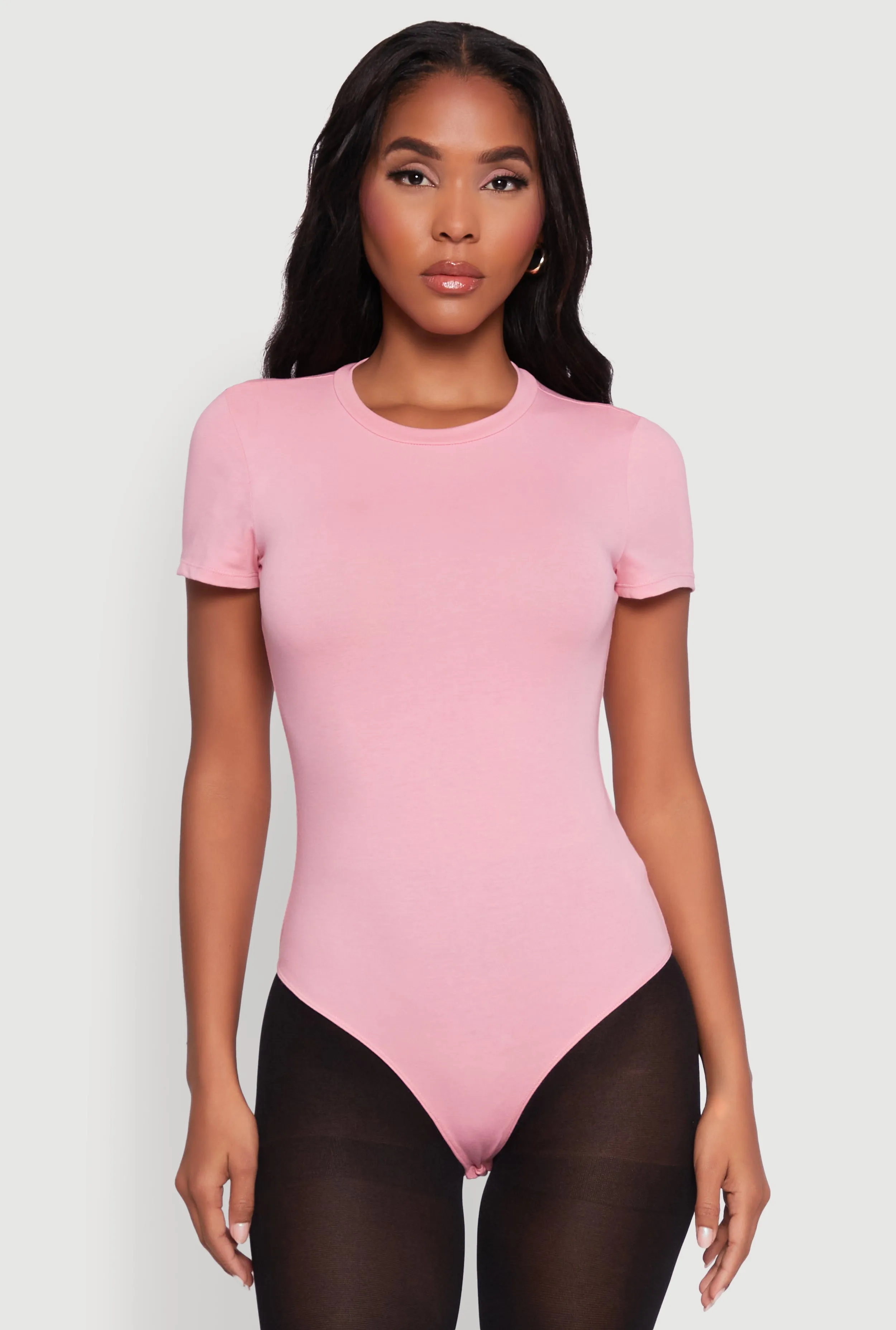 Crew Neck Short Sleeve Bodysuit sold by Rainbow product image thumbnail 2