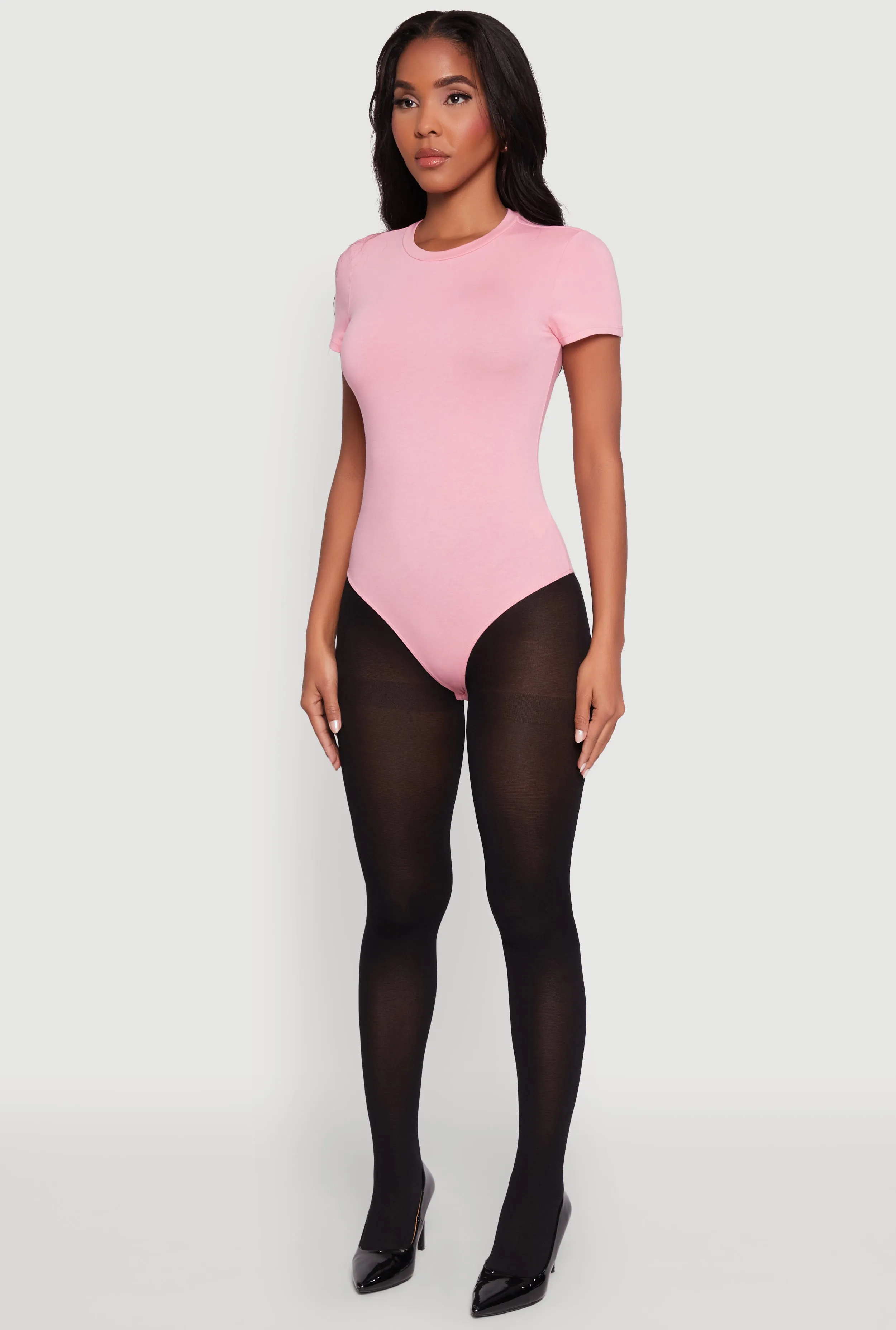 Crew Neck Short Sleeve Bodysuit sold by Rainbow product image thumbnail 5