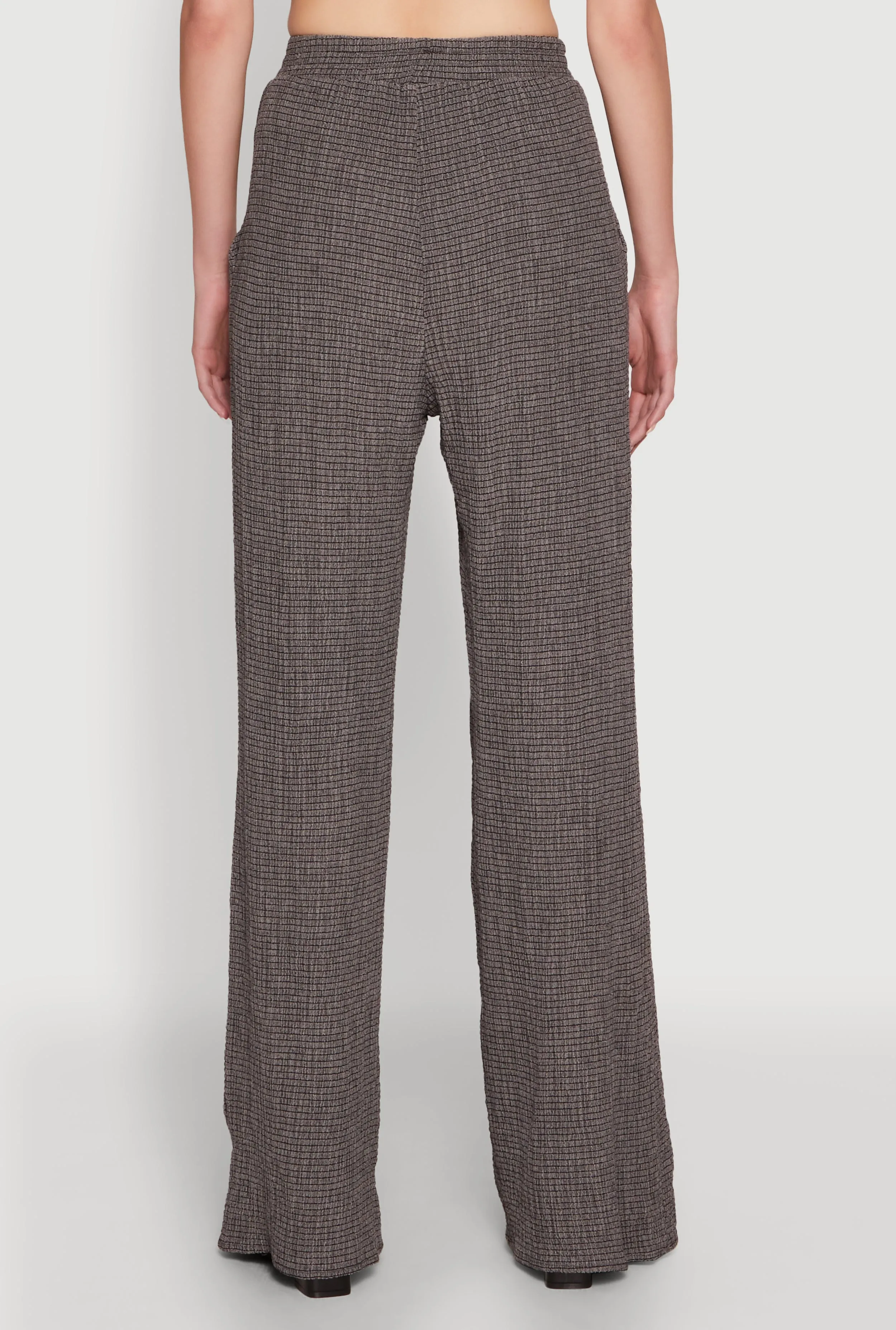 Stylish High Waisted Textured Knit Casual Pants sold by Rainbow product image thumbnail 5