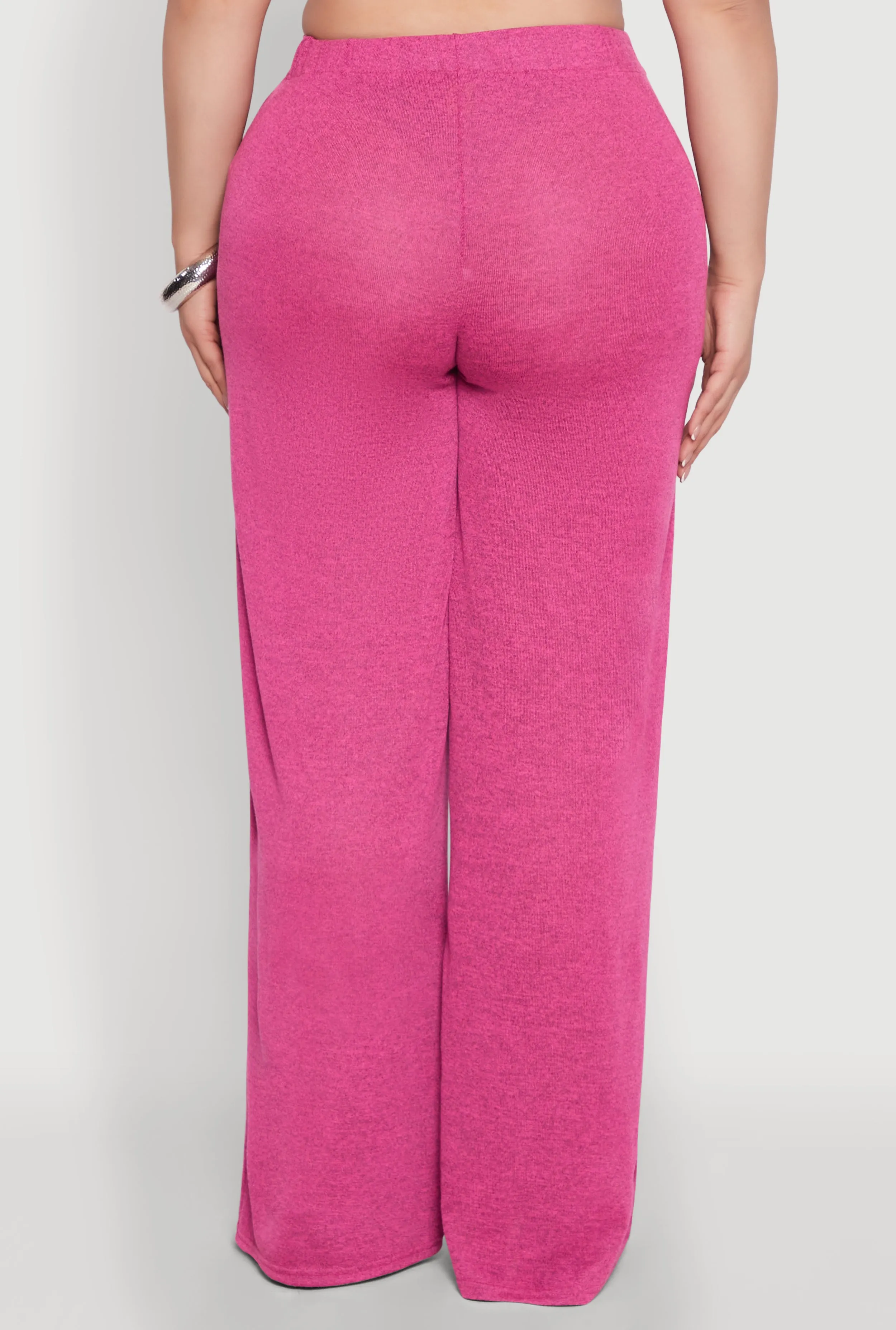 Plus Size Daisy High Waisted Wide Leg Palazzo Pants sold by Rainbow product image thumbnail 5