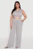Plus Size Daisy High Waisted Wide Leg Palazzo Pants sold by Rainbow