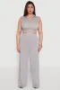 Plus Size Daisy High Waisted Wide Leg Palazzo Pants sold by Rainbow